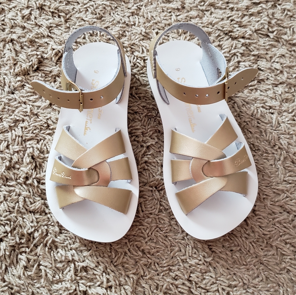 Gold Sun San Swimmer style sandals
